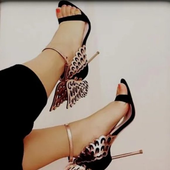 Sophia Webster Rainbow Evangeline Rhinestone Crystal Angel Wing Sandal Sz 40 - Picture 16 of 16